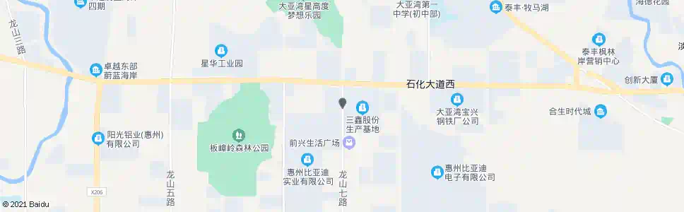 惠州比亚迪北门路口_公交站地图_惠州公交_妙搜公交查询2024