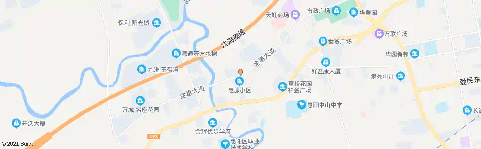 惠州惠原公司_公交站地图_惠州公交_妙搜公交查询2024