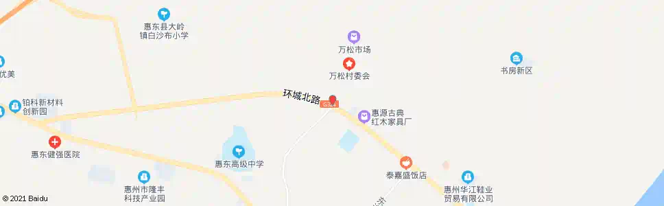 惠州万松村(环城北路)_公交站地图_惠州公交_妙搜公交查询2024