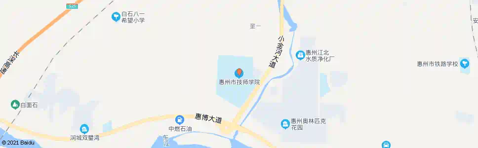 惠州市技师学院路口_公交站地图_惠州公交_妙搜公交查询2024