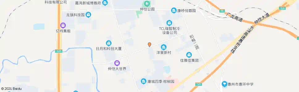 惠州女子交警中队_公交站地图_惠州公交_妙搜公交查询2024