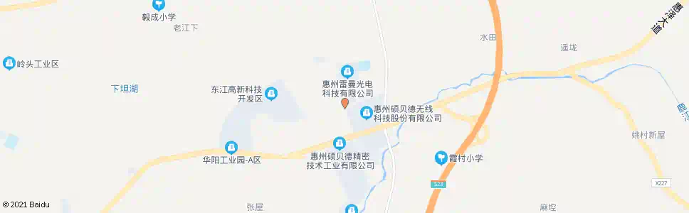 惠州上霞中路_公交站地图_惠州公交_妙搜公交查询2024