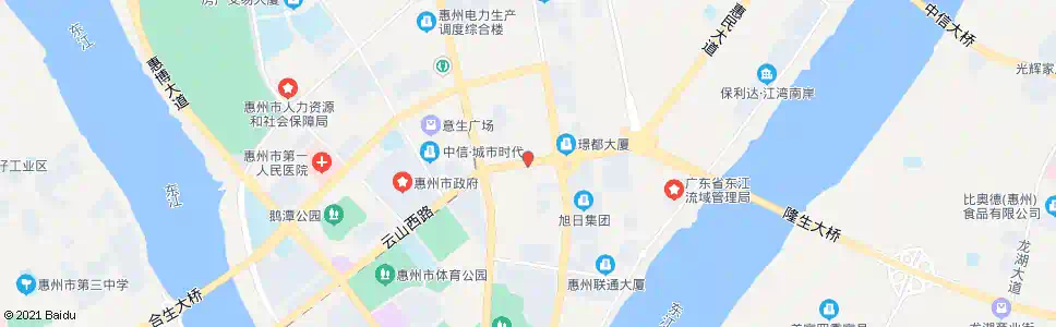 惠州云山东路_公交站地图_惠州公交_妙搜公交查询2024