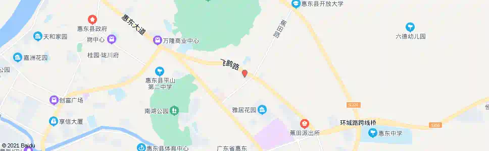 惠州蕉田市场_公交站地图_惠州公交_妙搜公交查询2024