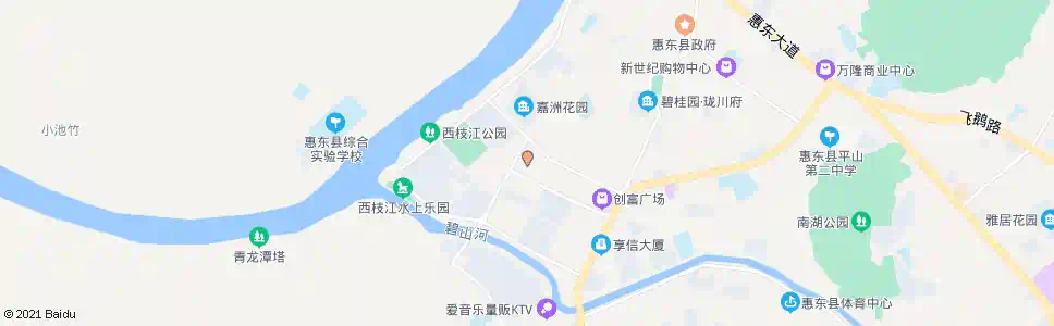 惠州华侨城农副市场_公交站地图_惠州公交_妙搜公交查询2024