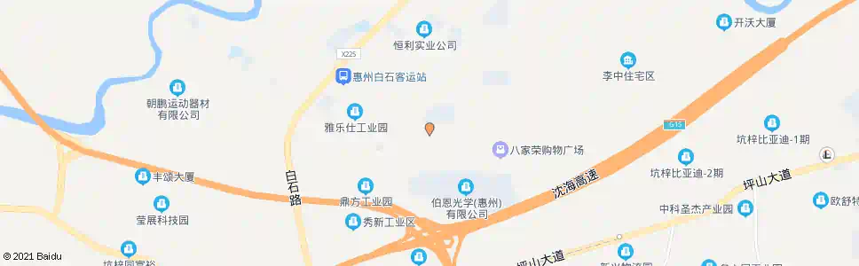 惠州鸿裕步行街_公交站地图_惠州公交_妙搜公交查询2024