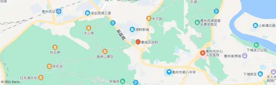 惠州惠城区政府_公交站地图_惠州公交_妙搜公交查询2024