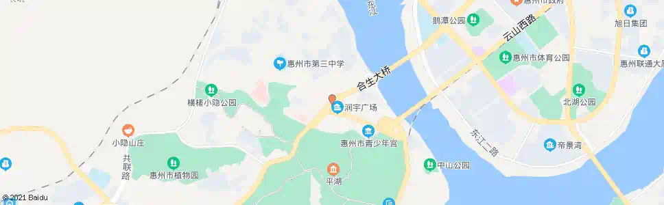 惠州下角市场_公交站地图_惠州公交_妙搜公交查询2024