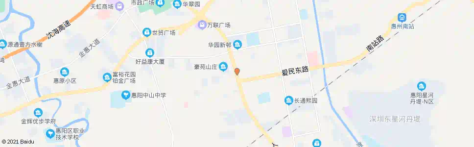 惠州长福路口_公交站地图_惠州公交_妙搜公交查询2024