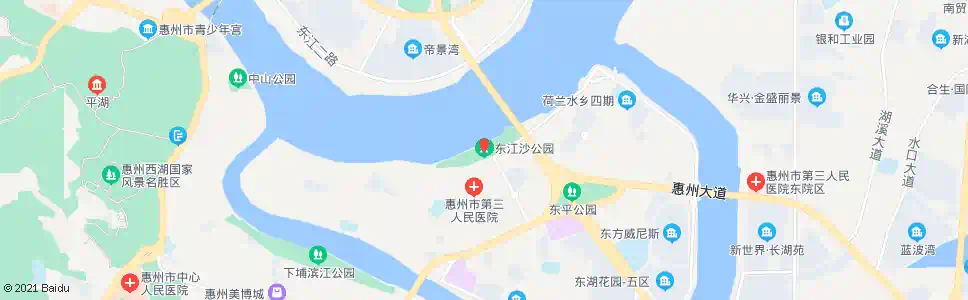 惠州东江沙公园_公交站地图_惠州公交_妙搜公交查询2024