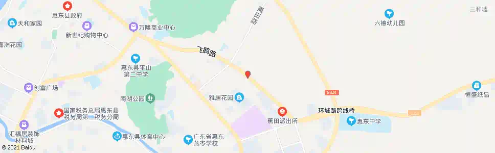 惠州蕉田小学_公交站地图_惠州公交_妙搜公交查询2024