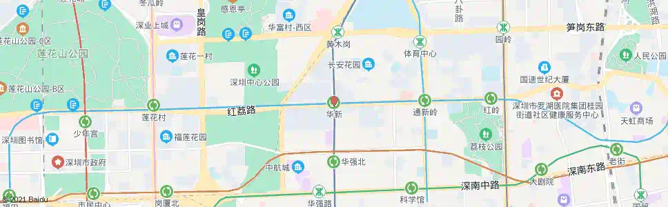 深圳华新站_公交站地图_深圳公交_妙搜公交查询2024