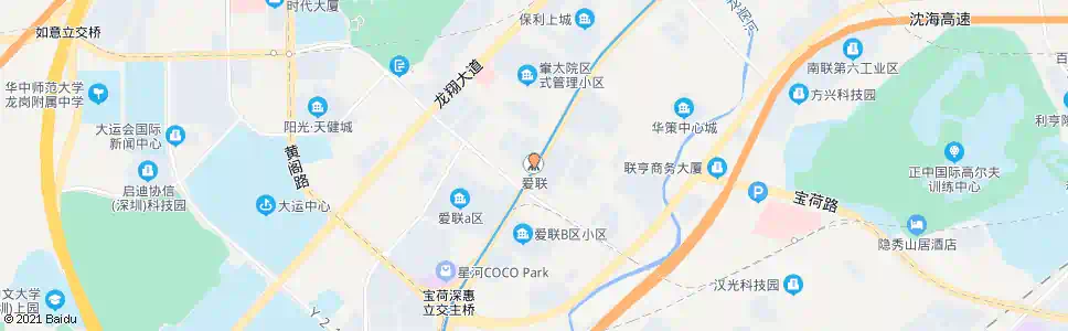 深圳爱联地铁站_公交站地图_深圳公交_妙搜公交查询2024