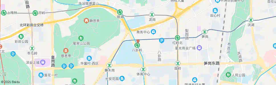 深圳八卦岭站_公交站地图_深圳公交_妙搜公交查询2024