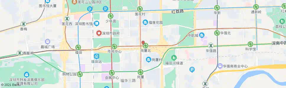 深圳岗厦北地铁站2_公交站地图_深圳公交_妙搜公交查询2024