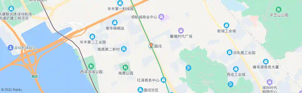 深圳固戍站_公交站地图_深圳公交_妙搜公交查询2024