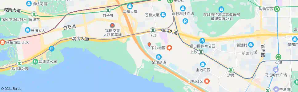 深圳下沙小学_公交站地图_深圳公交_妙搜公交查询2024