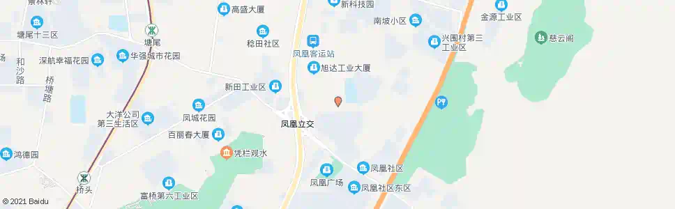 深圳凤凰小学2_公交站地图_深圳公交_妙搜公交查询2024