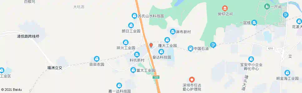 深圳料坑小学_公交站地图_深圳公交_妙搜公交查询2024