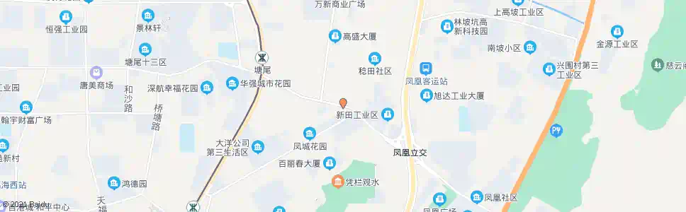 深圳大洋田工业区_公交站地图_深圳公交_妙搜公交查询2024