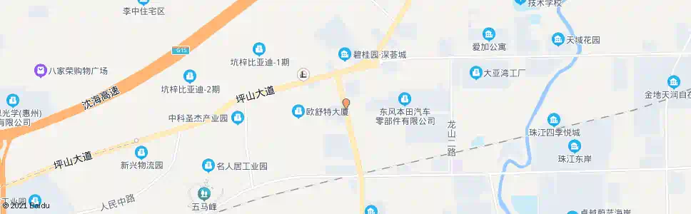 深圳鹏惠花园_公交站地图_深圳公交_妙搜公交查询2024