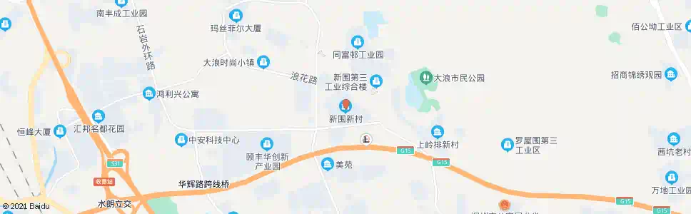 深圳鹤湖围新村_公交站地图_深圳公交_妙搜公交查询2024