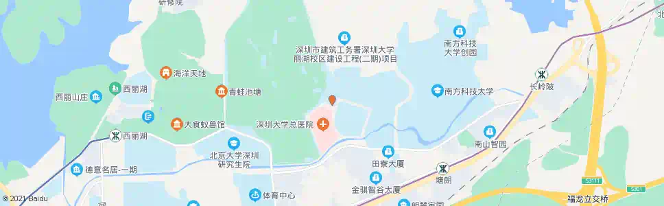 深圳深大西丽宿舍楼_公交站地图_深圳公交_妙搜公交查询2024