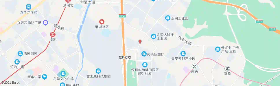 深圳华为高速路口_公交站地图_深圳公交_妙搜公交查询2024