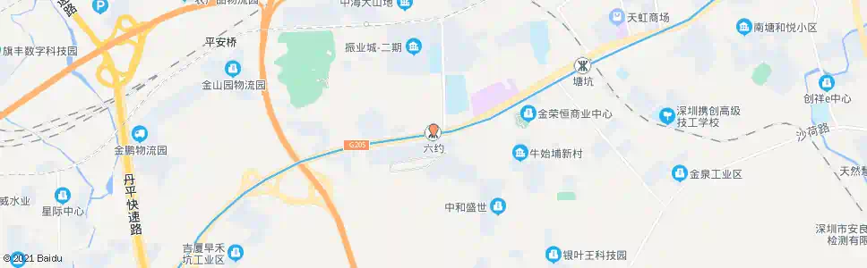 深圳六约地铁站_公交站地图_深圳公交_妙搜公交查询2024