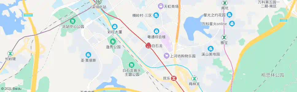 深圳白石龙地铁站_公交站地图_深圳公交_妙搜公交查询2024