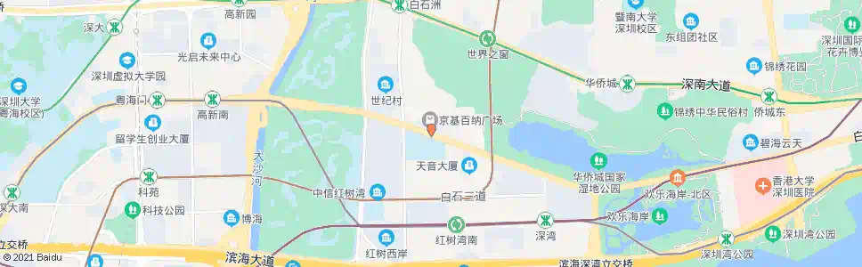 深圳百纳广场_公交站地图_深圳公交_妙搜公交查询2024