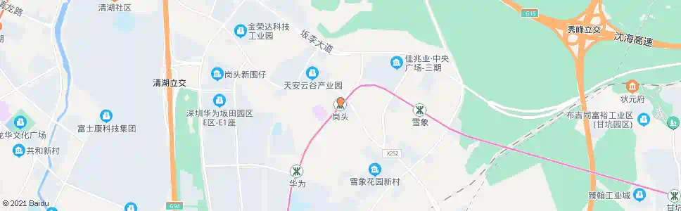 深圳岗头路口_公交站地图_深圳公交_妙搜公交查询2024