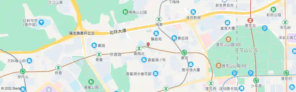 深圳福田外语学校东_公交站地图_深圳公交_妙搜公交查询2024