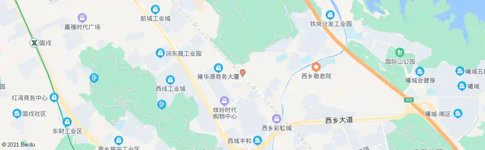 深圳西乡城管办_公交站地图_深圳公交_妙搜公交查询2024