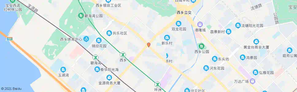 深圳西乡盐田_公交站地图_深圳公交_妙搜公交查询2024