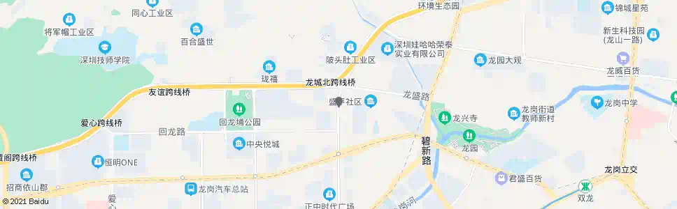 深圳新龙岗花园_公交站地图_深圳公交_妙搜公交查询2024