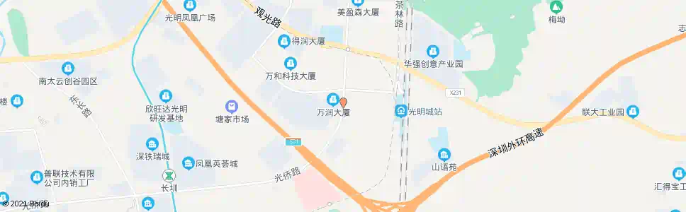 深圳凤凰居委会_公交站地图_深圳公交_妙搜公交查询2024