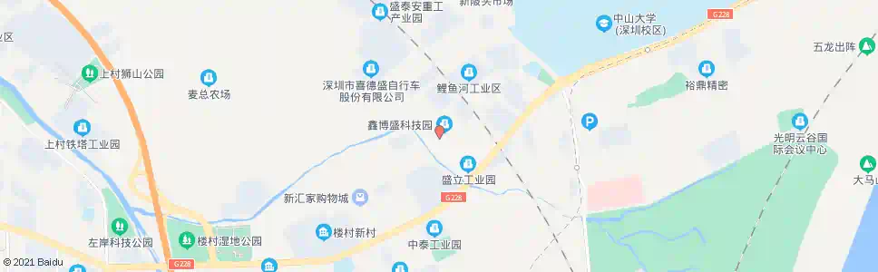 深圳鑫博盛科技园_公交站地图_深圳公交_妙搜公交查询2024