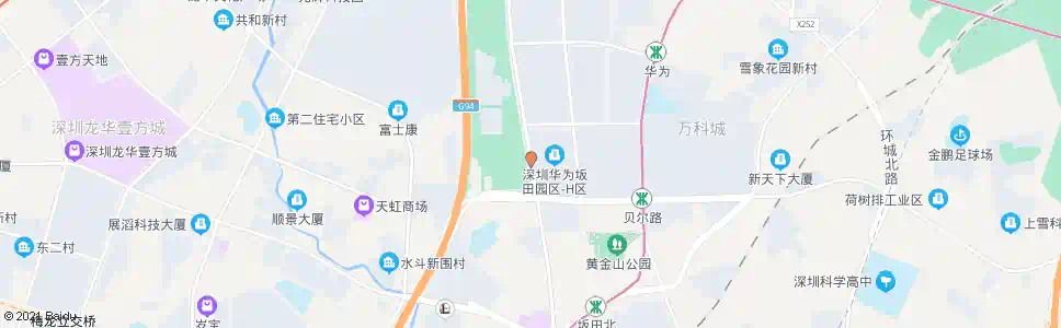 深圳华为软件中心_公交站地图_深圳公交_妙搜公交查询2024