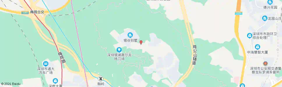 深圳银湖度假村_公交站地图_深圳公交_妙搜公交查询2024