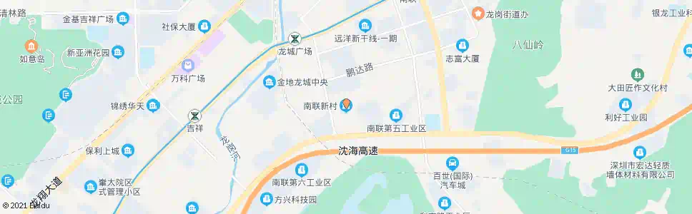 深圳南联新一佳_公交站地图_深圳公交_妙搜公交查询2024