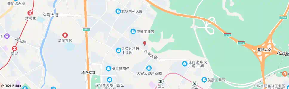 深圳风门坳科技工业园_公交站地图_深圳公交_妙搜公交查询2024