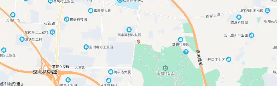 深圳华美工业园_公交站地图_深圳公交_妙搜公交查询2024