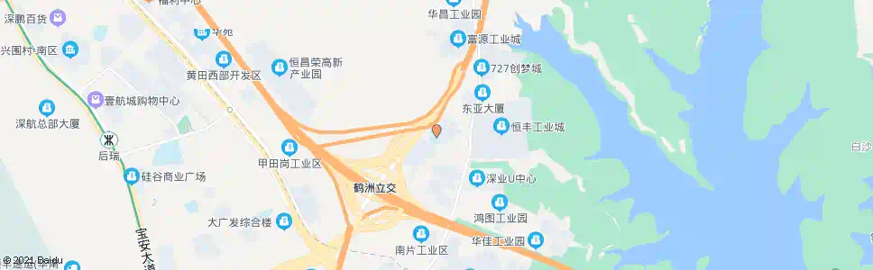 深圳鹤洲小学_公交站地图_深圳公交_妙搜公交查询2024