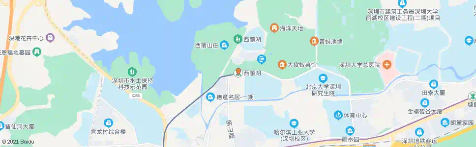 深圳西丽湖总站_公交站地图_深圳公交_妙搜公交查询2024