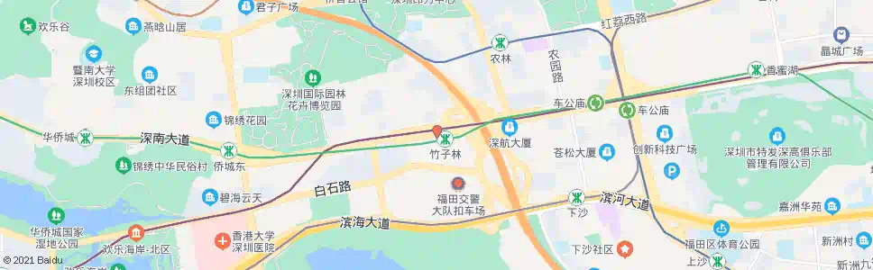 深圳竹子林1_公交站地图_深圳公交_妙搜公交查询2024