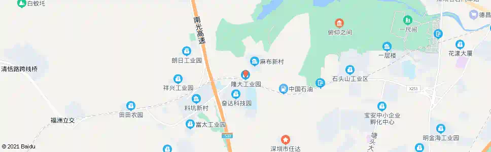 深圳隆大工业园_公交站地图_深圳公交_妙搜公交查询2024