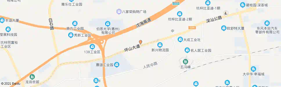 深圳沙田村委_公交站地图_深圳公交_妙搜公交查询2024