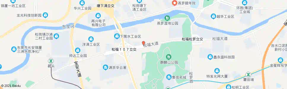 深圳松岗公园天桥_公交站地图_深圳公交_妙搜公交查询2024