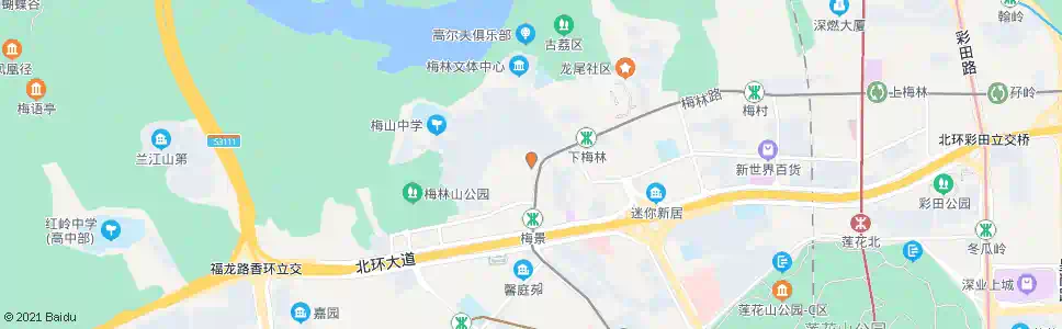 深圳梅林一村总站_公交站地图_深圳公交_妙搜公交查询2024